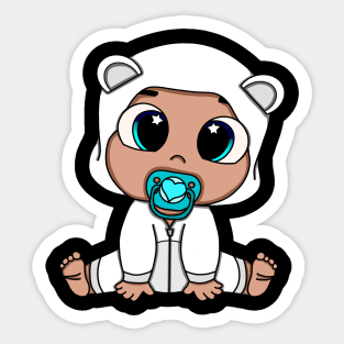 Baby in Costume Sticker